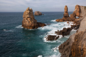Poster Spain Atlantic Ocean Cliffs