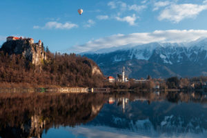 Poster Slovenia Bled Early Spring