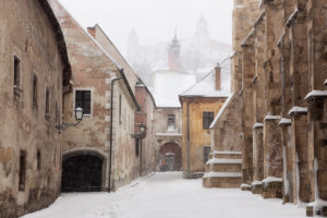 Poster Slovakia Bratislava Winter