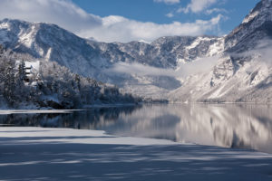 Poster Slovenia Bohinj Winter 2