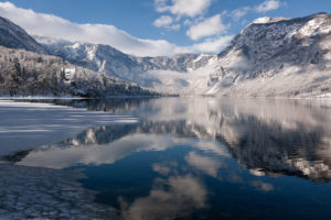 Poster Slovenia Bohinj Winter